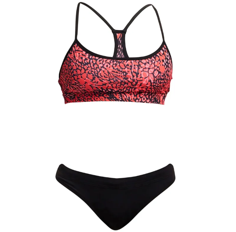 Funkita Ladies Swim Crop Top Spots Lots